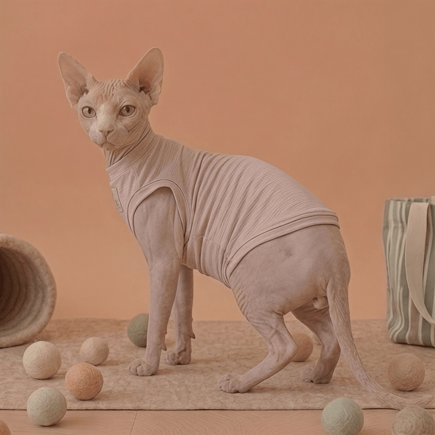 vêtement anti-UV pour Sphynx certifié UPF50 + beige